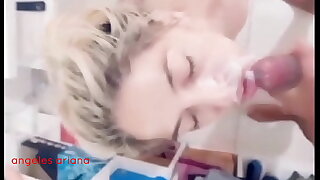 Compilation of discrete big cock blowjobs with the addition of cum swallow; Angeles Ariana amateur argentina
